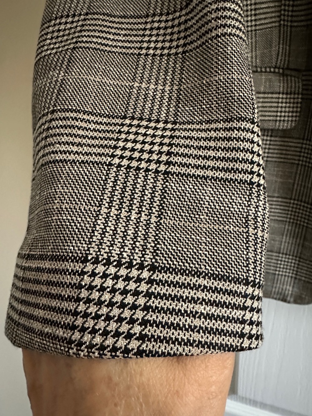 H&M Gray Plaid Women's Blazer oversized - Picture 7 of 7